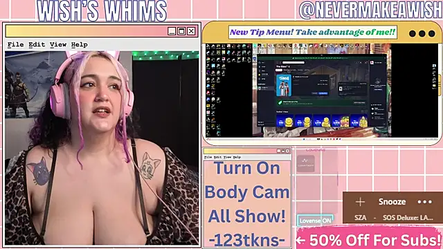 Snapshot of nevermakeawish chatting on 3, 7, 2026 nevermakeawish online show from 3, 7, 2026