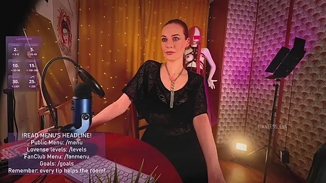 Giantess Eva online show from 19, 4, 2026