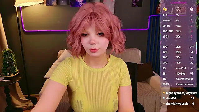 Waifu Ketrin online show from 10, 1, 2026