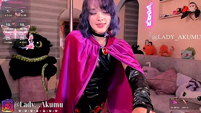 Snapshot of LadyAkumu chatting on 2, 7, 2026 LadyAkumu online show from 2, 7, 2026