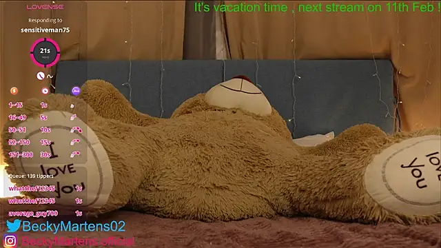 Snapshot of BeckyMartens chatting on 25, 1, 2025 BeckyMartens online show from 25, 1, 2025