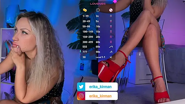Snapshot of Erika_Kirman chatting on 27, 6, 2026 Erika Kirman online show from 27, 6, 2026