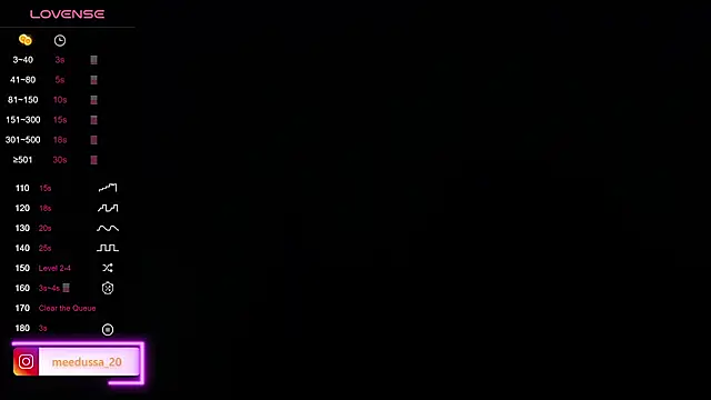 meedussa 20  online show from 9, 1, 2026