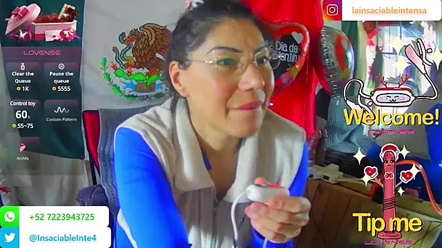 LaInsaciableIntensa online show from 15, 2, 2025