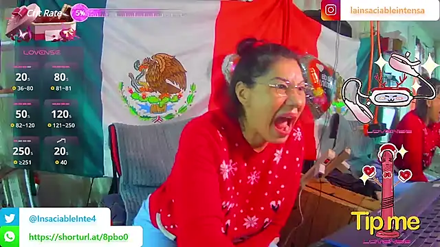 LaInsaciableIntensa online show from 20, 2, 2025