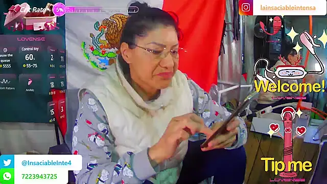 LaInsaciableIntensa online show from 4, 3, 2025