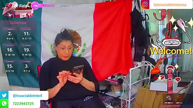 LaInsaciableIntensa online show from 7, 3, 2025