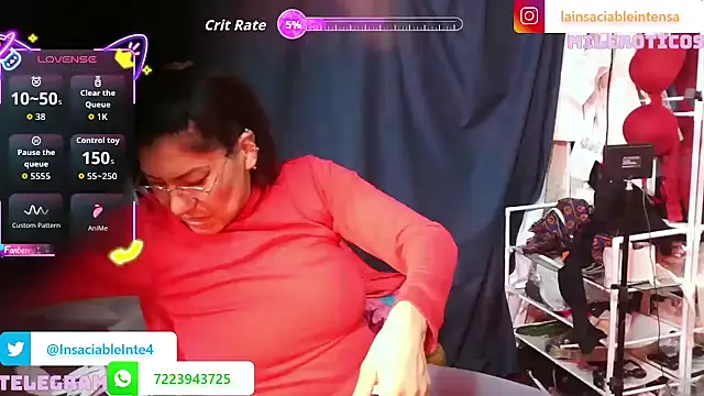 LaInsaciableIntensa online show from 12, 10, 2025