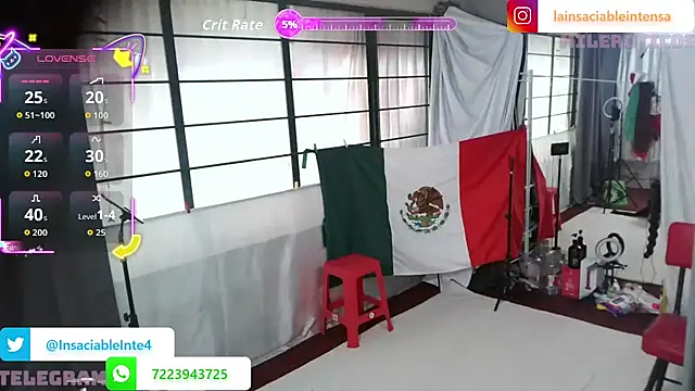 LaInsaciableIntensa online show from 18, 10, 2025