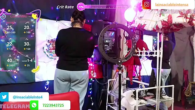 LaInsaciableIntensa online show from 10, 1, 2026