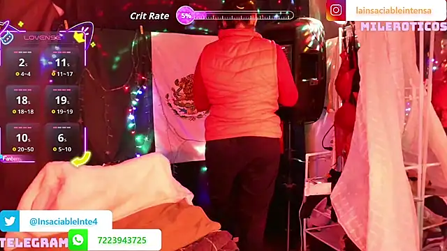 LaInsaciableIntensa online show from 5, 3, 2026