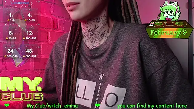 Snapshot of Witch_Emma chatting on 9, 2, 2026 Witch Emma online show from 9, 2, 2026