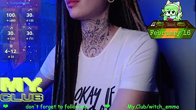 Snapshot of Witch_Emma chatting on 16, 2, 2026 Witch Emma online show from 16, 2, 2026